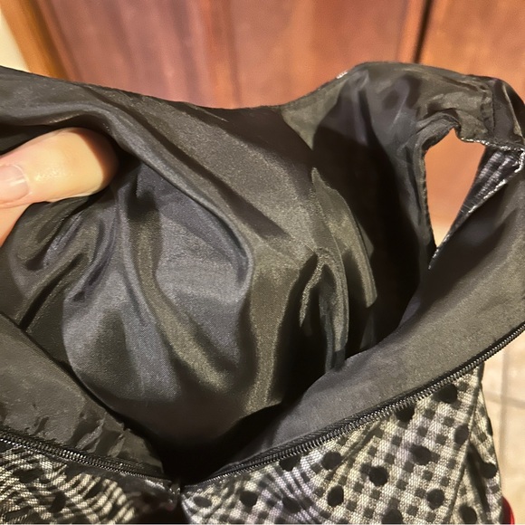 Samantha Says Black Gingham Dress with Red Bow - Picture 13 of 13